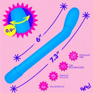 BANG! Slim G-Spot Vibrator Blue - Image 8