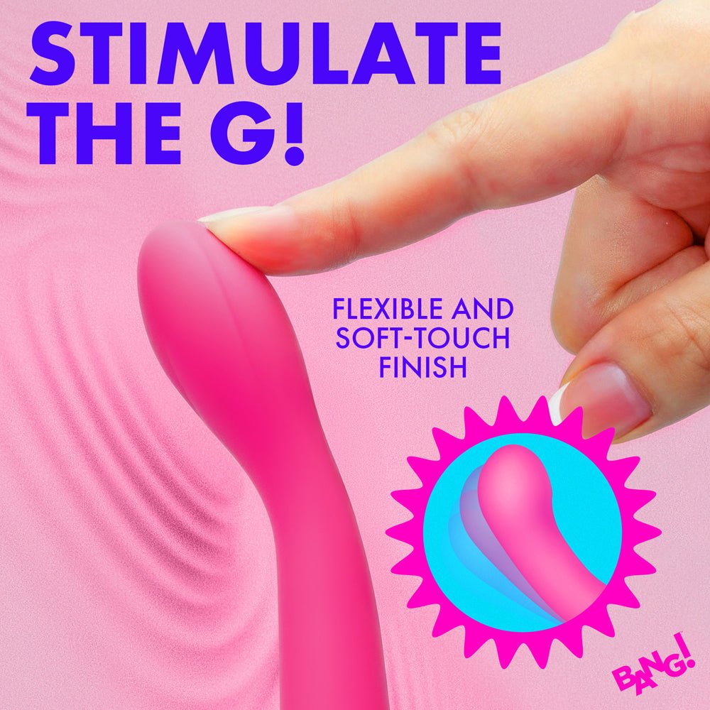 BANG! G-Spot Flexible Silicone Vibrator Pink - Image 5
