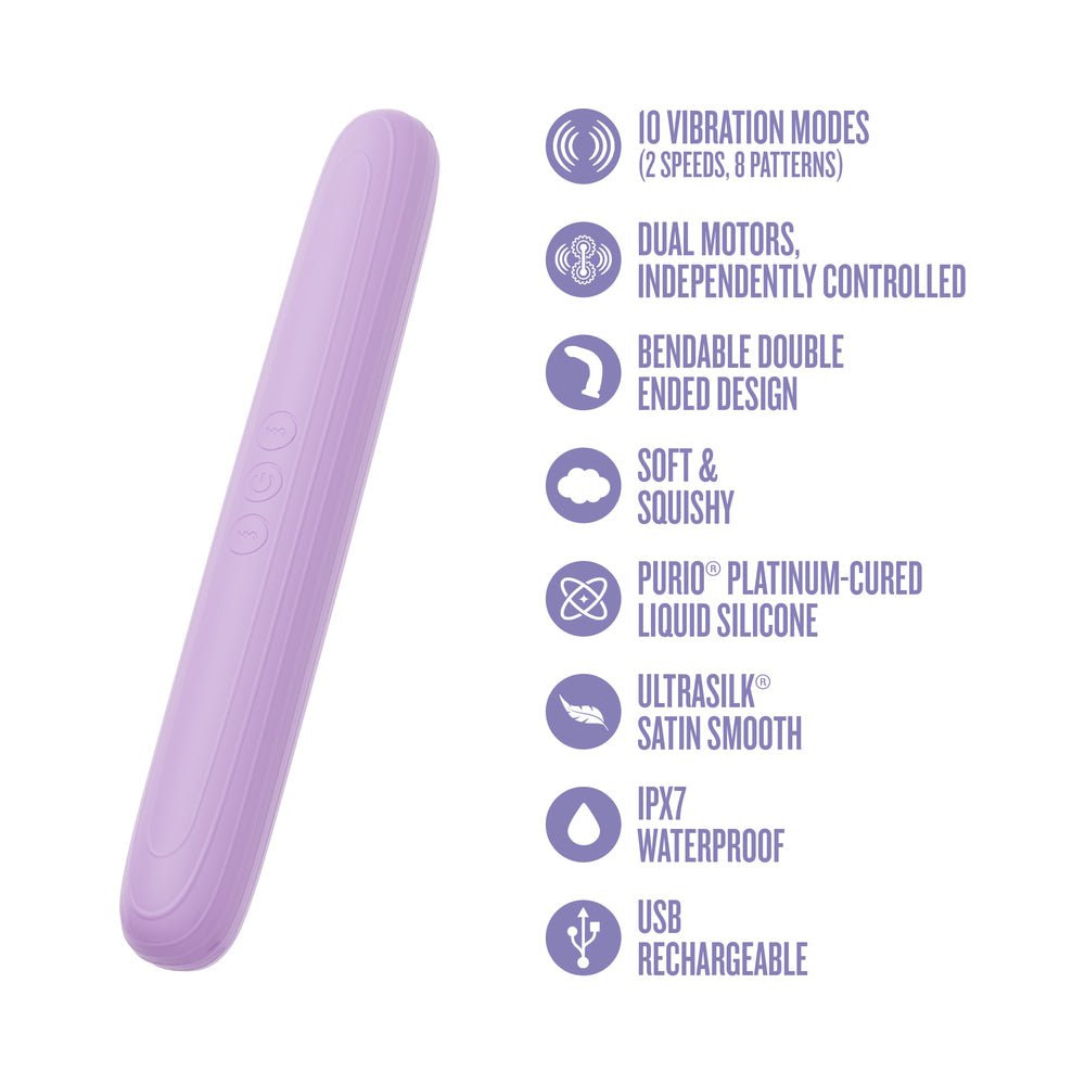 Play With Me Silicone Double Ended Vibrator - Image 7