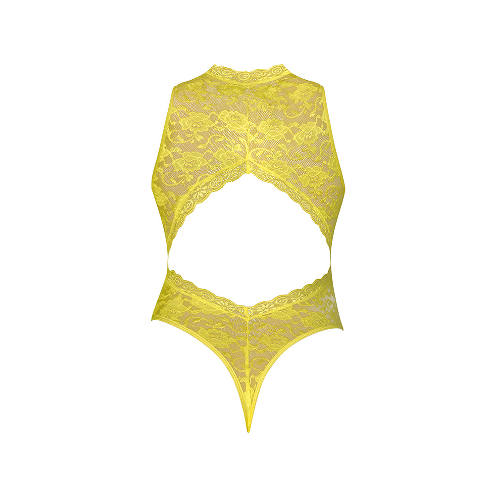 Magic Silk Daffodil Dreams Teddy with Snap Crotch Yellow L/XL - Image 7