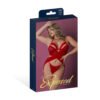 Magic Silk Rush Merry Widow & Panty Set Red Queen Size