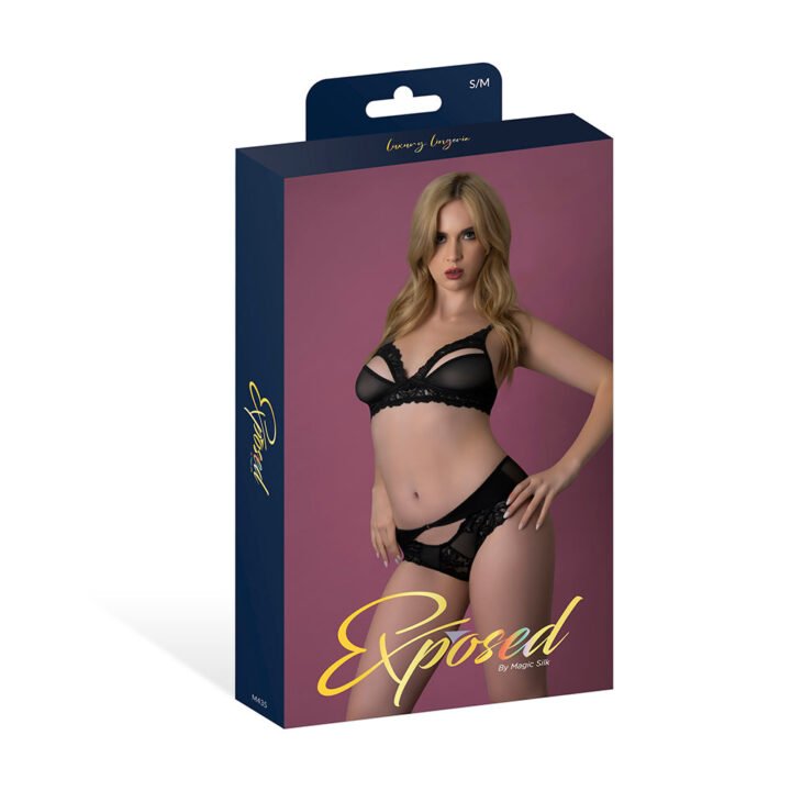 Magic Silk Rush Bra & Panty Set Black L/XL