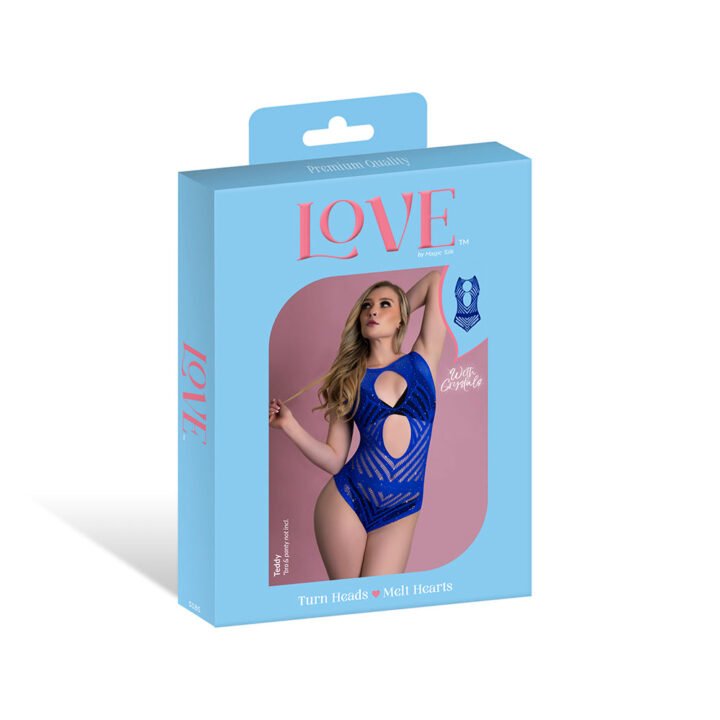 Magic Silk Seamless Teddy Blue O/S