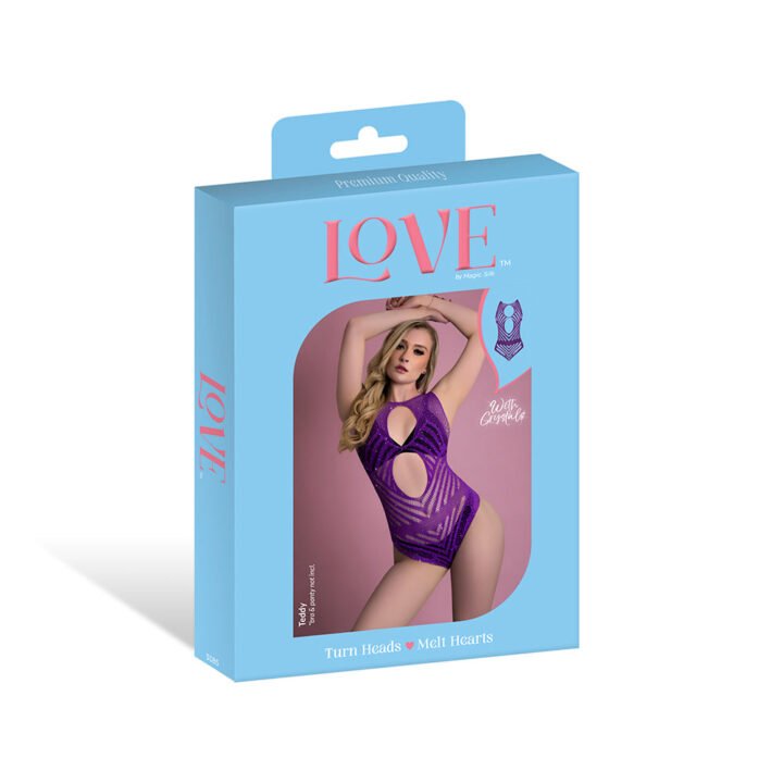 Magic Silk Seamless Teddy Violet O/S