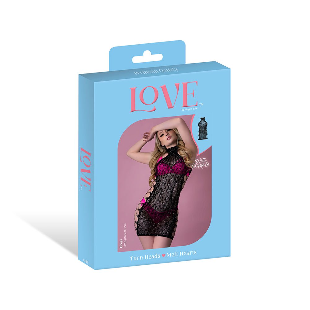 Magic Silk Seamless Dress Black O/S