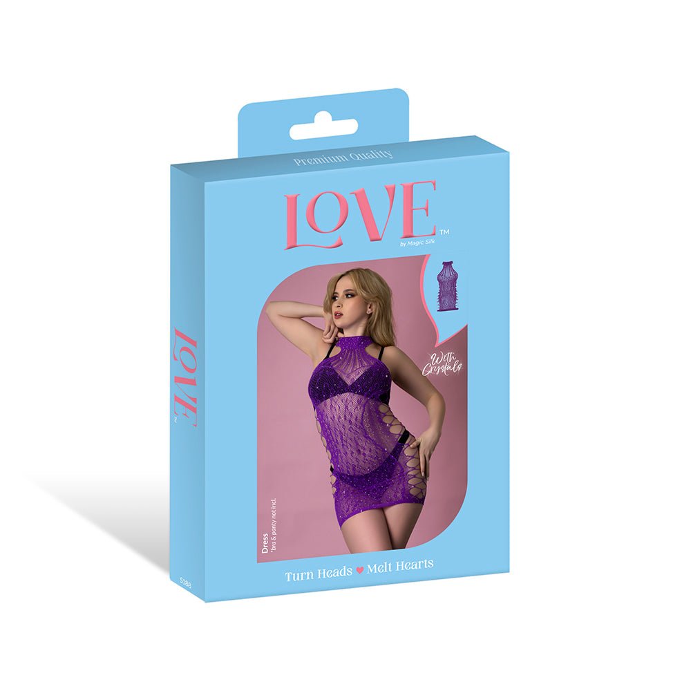 Magic Silk Seamless Dress Violet O/S