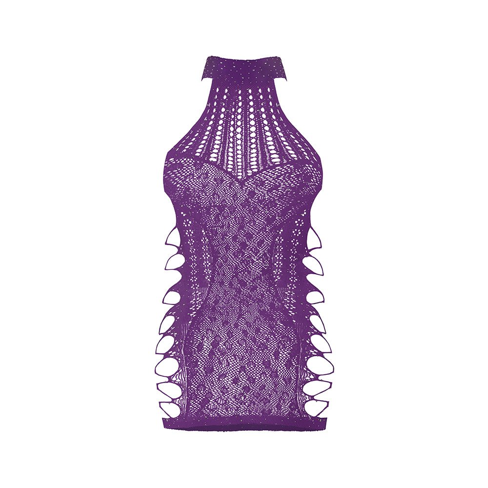 Magic Silk Seamless Dress Violet O/S - Image 5