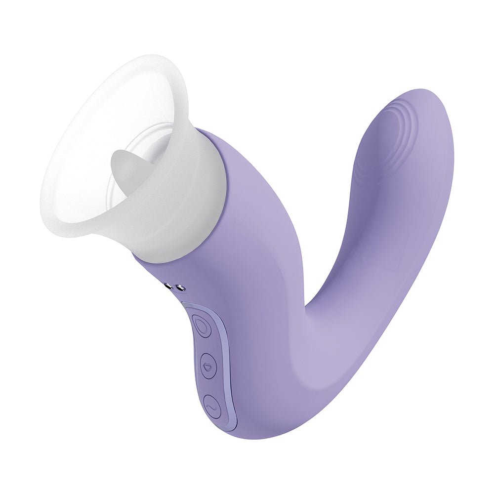 VIVE Dolce Callalily G-Spot Tapping with Tongue Stimulator & Breast/Vulva Pump - Image 2