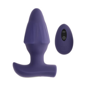 Alternative view of Evolved Starburst Expandable Anal Plug Purple