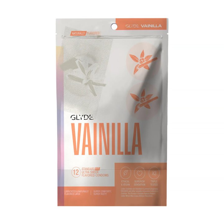 GLYDE Ultrathin Latex Condom Vanilla Flavored 12-Count