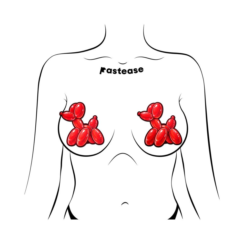Pastease Red Balloon Animal Breast Pasties - Image 2
