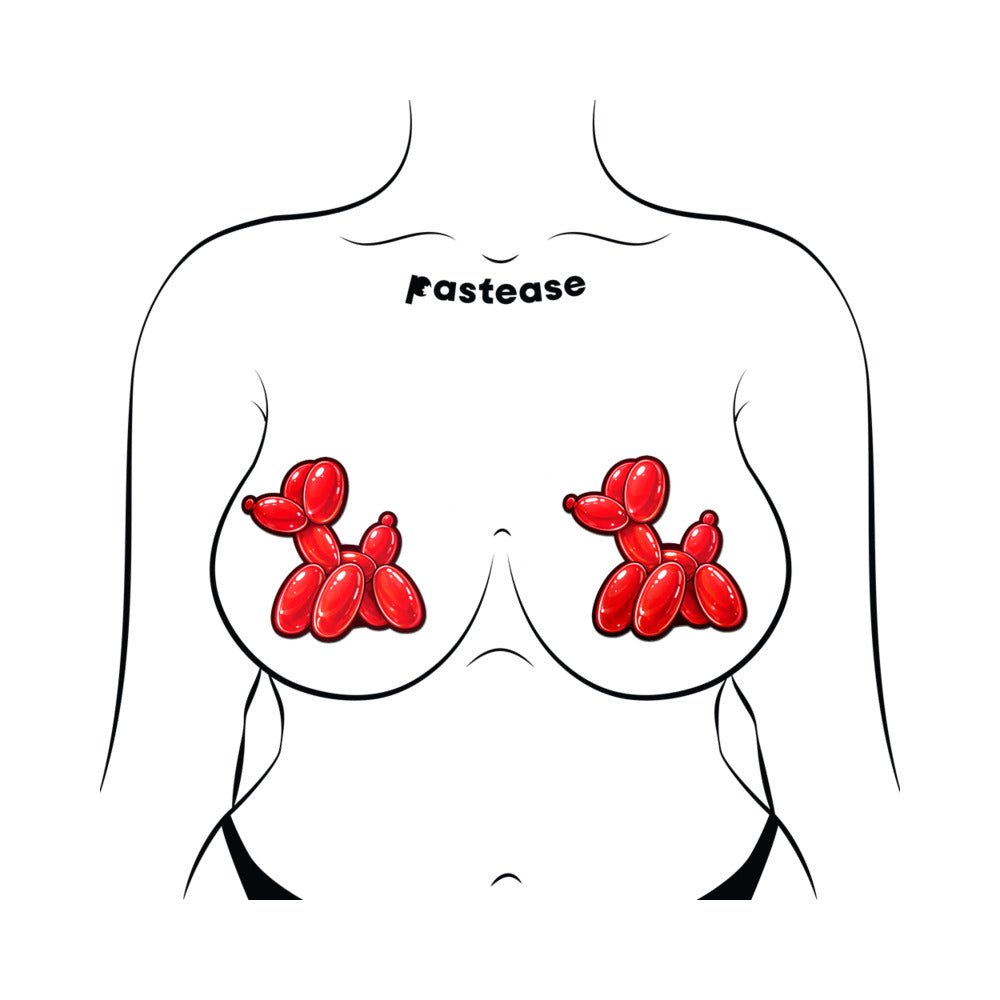 Pastease Red Balloon Animal Breast Pasties - Image 3