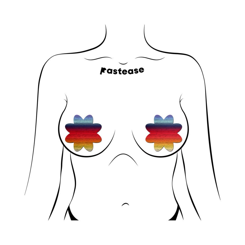 Pastease Retro Horizon Color Petal Breast Pasties - Image 2