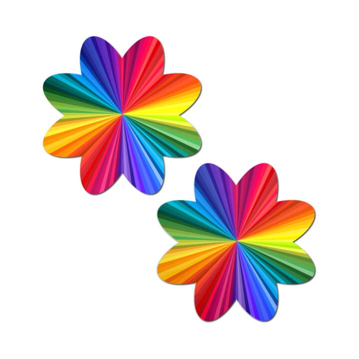 Pastease Rainbow Kaleidoscope Petal Breast Pasties