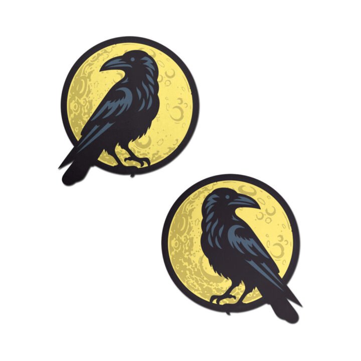 Pastease Black Raven & Full Moon Breast Pasties