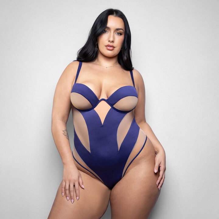 Fantasy Lingerie Elusive Yvaine Teddy with Underwire Cups XL/2XL
