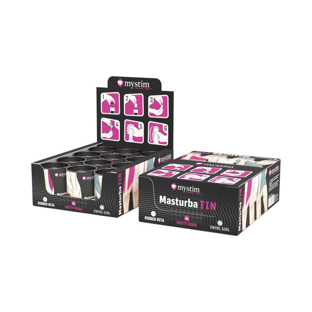 Mystim MasturbaTINS Stroker 12-Piece Display - Image 2