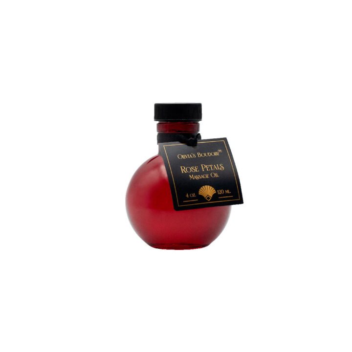 Olivia''s Boudoir Massage Oil Rose Petals 4 oz.