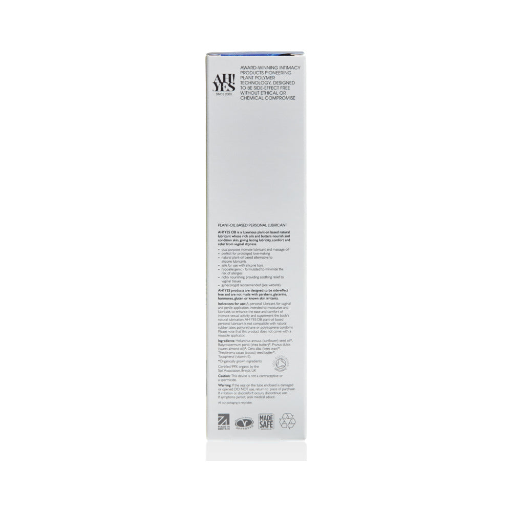 AH! YES OB Plant-Oil Based Personal Lubricant 4.7 oz. - Image 4