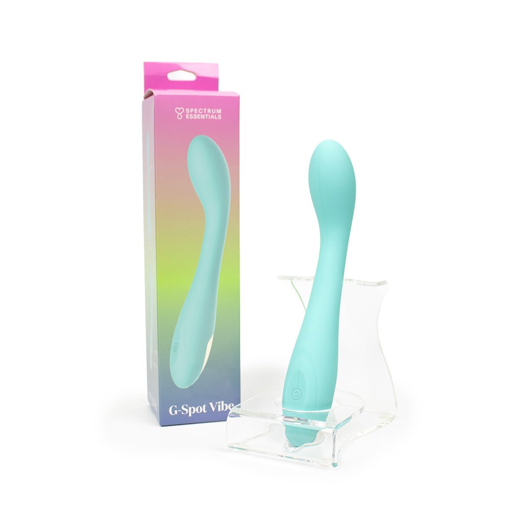 Spectrum Essentials Rechargeable Silicone G-Spot Vibrator Blue
