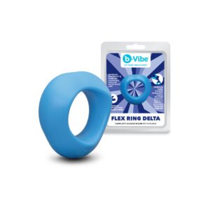 b-Vibe Flex Ring Delta Silicone C-Ring Blue