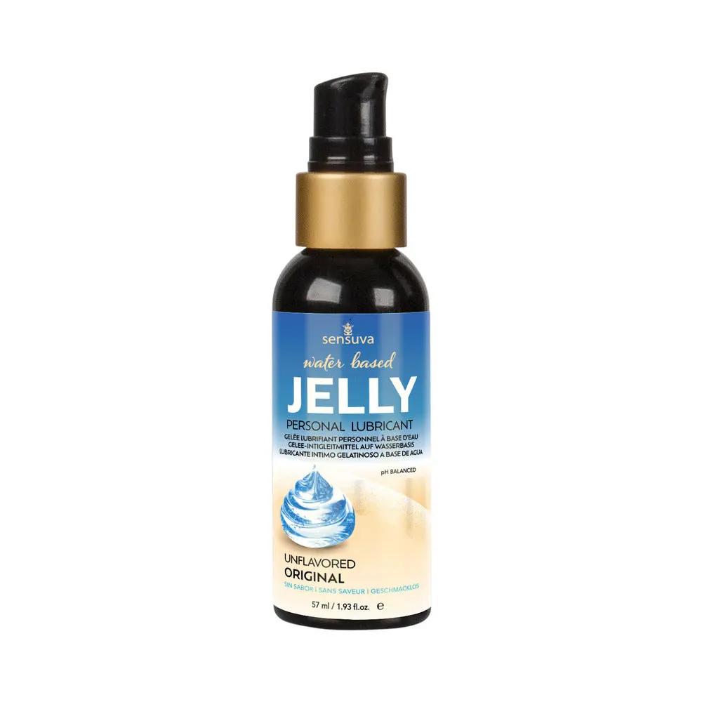 Sensuva Jelly Water-Based Personal Lubricant 2 oz. Bottle
